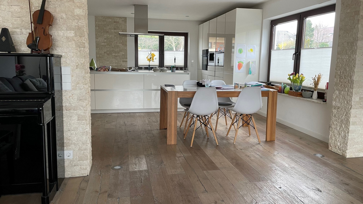 Parkett Holz in der Küche