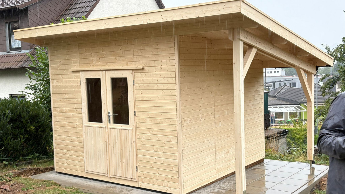 Gartenhaus Holz Pultdach