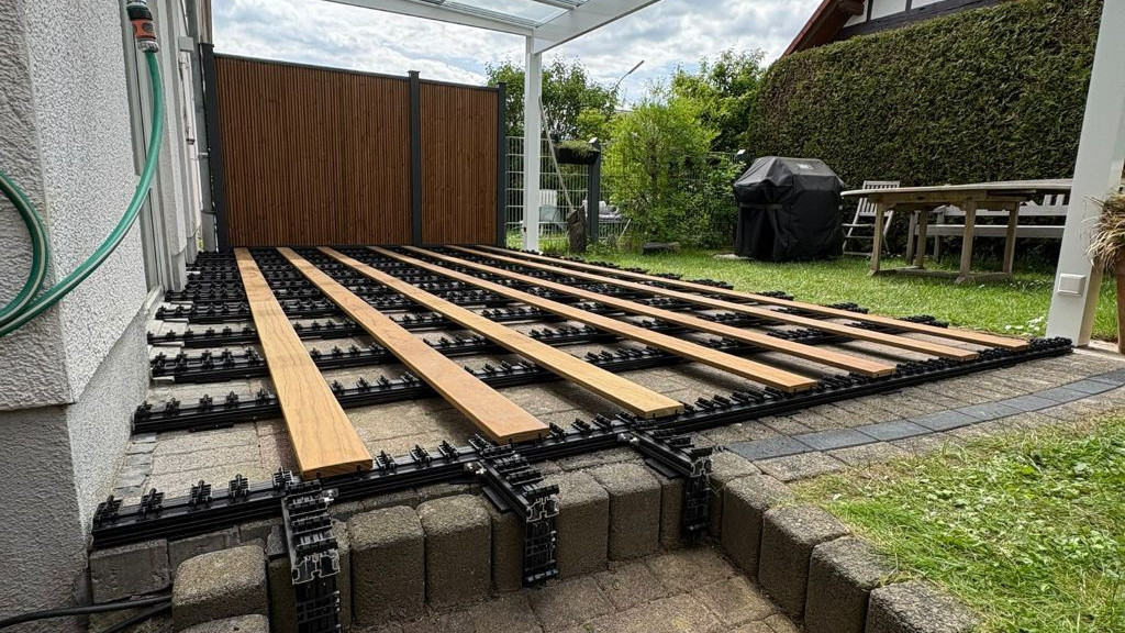 Unterkonstruktion Stufe Terrasse