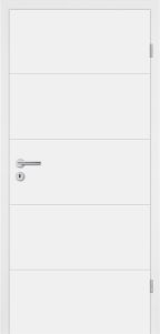Tür mit Linien weiß